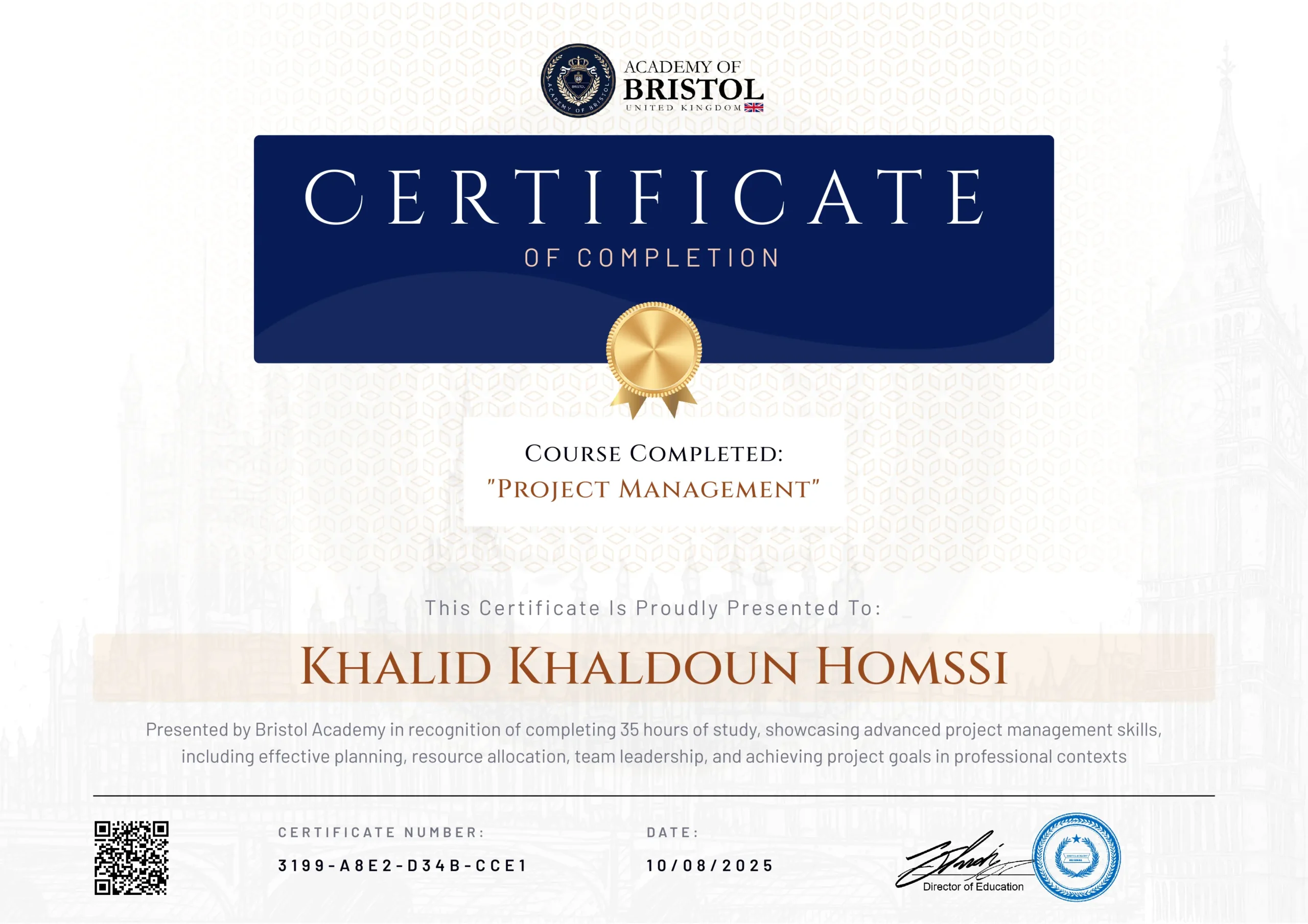 Khalid Homssi - Project Management